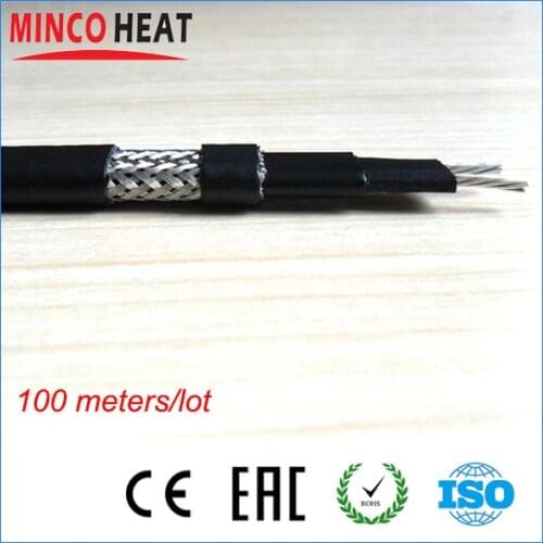 120V/240V 65 C degree self regulating heater wire pipe insulation, roof deicing, heat trace heating cable