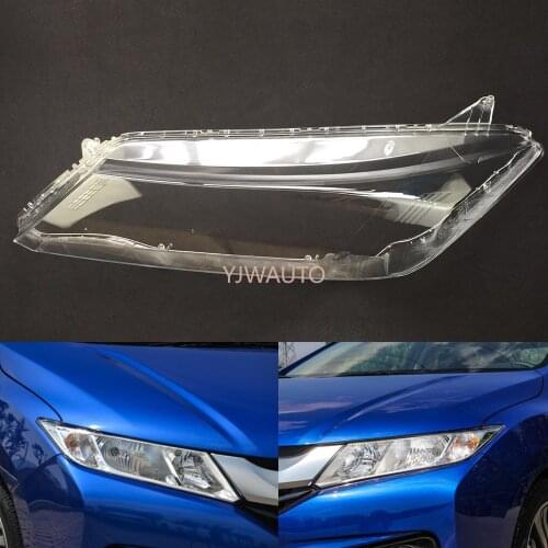 Car Headlamp Lens For Honda City 2015 2016 2017 Car Replacement Lens Auto Shell Cover