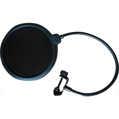 Microphone Pop Filter Blowout Preventer Network Capacitor Recording Windproof Microphone Anti Noise Net Cover Cantilever Bracket