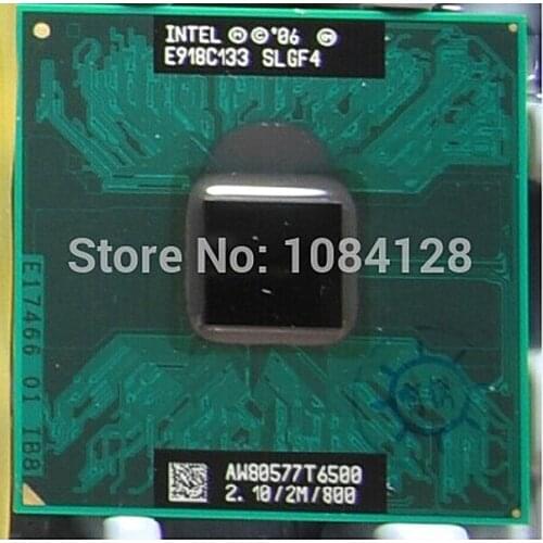 Free shipping intel T6500 2.1 G / 2 m / 800 GM45 upgrade T9600 T9800 P9600 P9700 notebook CPU