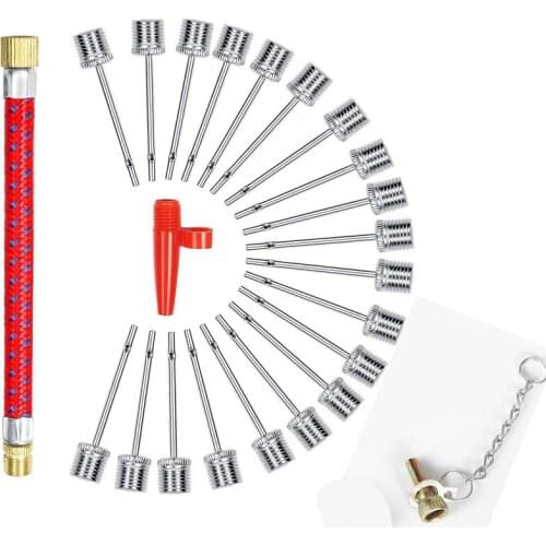 Ball Pump Needles Inflation Valve Basketball Soccer Adaptor Flexible Air Hose and Nozzle Valve Adapter for Football Volleyball