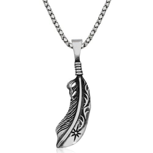 Tevuli 925 Sterling Silver Bird Feather Necklace