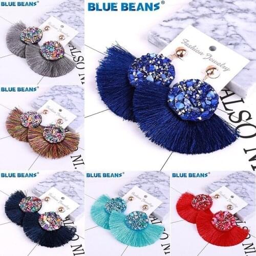 Earrings For Women Tassel Aretes De Mujer Punk Dangle Earings 2019 Big Earring Bohemian Wholesale Fashion Jewelry Minimalist cc