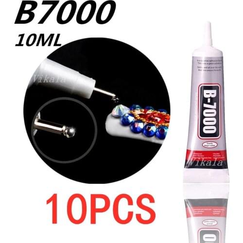 10pcs B7000 10ml Mobile phone screen Super glue b-7000 adhesive telephone glass glue repair point diamond jewelry DIY glue