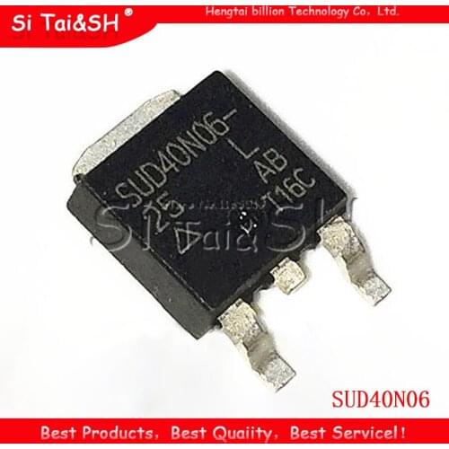 10PCS SUD40N06-25L TO-252 40N06 TO252 SUD40N06 40N06-25L