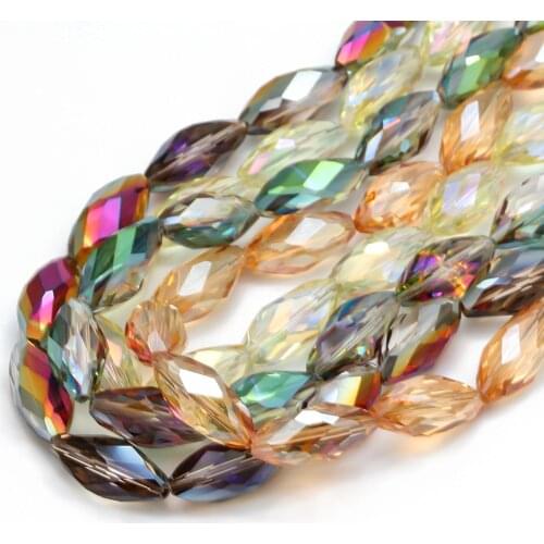 MEIBEADS 2pcs/lot Crystal Glass Loose Spacers Beads Jewelry Accessories Fit Women Diy Beads Earrings Bracelet Handmade Making