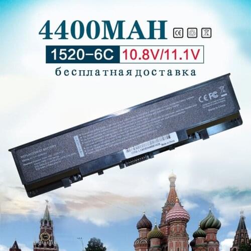 4400mAh Laptop Battery For dell Inspiron 1520 1521 1720 1721 530s for Vostro 1500 1700 0UW280 UW280 312-0518 312-0520 312-0575