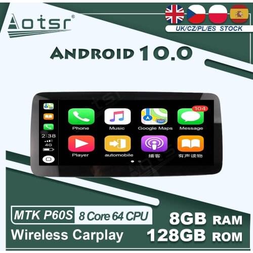 Android 8+128GB For MERCEDES-BENZ SLK Class SLK200/SLK230 R172 Car GPS Navigation Multimedia Player Stereo Video 4G LTE carplay