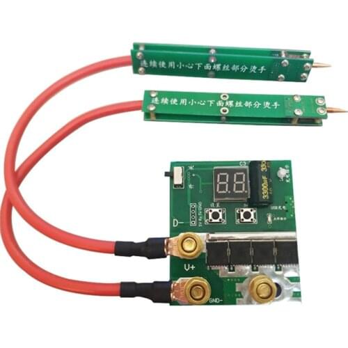 DIY portable multi-pulse automatic trigger spot welder welding control board kit 18650 lithium battery farad capacitor