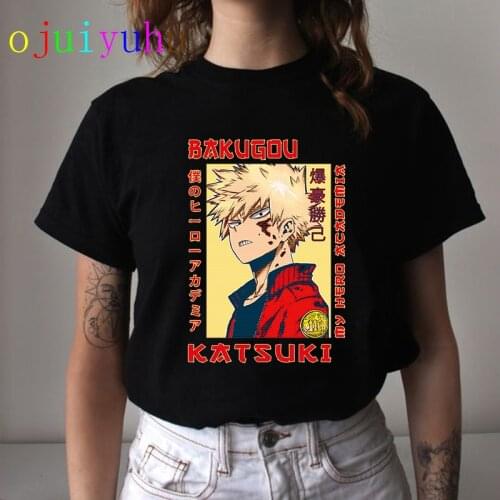 My Hero Academia T Shirt Men Boku No Hero Academia T-shirt Bakugou Todoroki Himiko Toga Graphic Tees Funny Anime Unisex Male