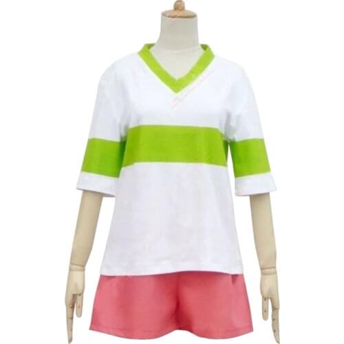 Japanese anime Spirited Away Chihiro Ogino Sen Cosplay Costume Any Size