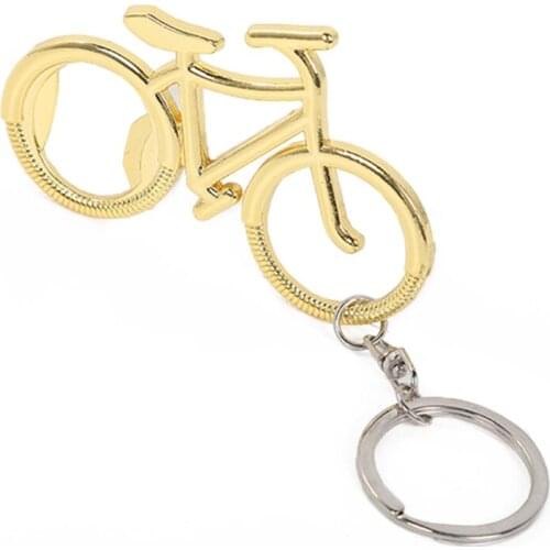 Creative Zinc Alloy Beer Bottle Opener Bicycle Keychain Key Rings for Bike Lover