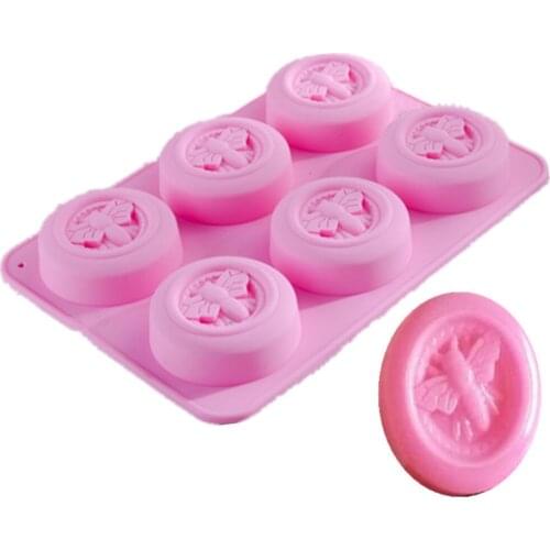 Round 6 Even Small Bee Silicone Mold Honeycomb Soap Mold Cake Mold Diy Hand Soap Mold Ice Grid Mold