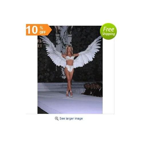 Customized Unique style high quality white large size Angel Devil Feather Wings stage performance COSPLAY props