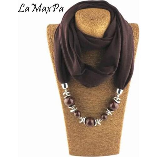 LaMaxPa New Design Fashion Women Pendant Scarves Femme Elegant Pendant Echarpe Mujer Colgante Bufanda Vrouwen Sjaals Frau Schal