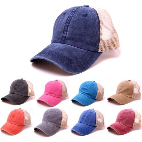 Summer Baseball Cap Women Male Gorras Snapback Cap Hat Hip Hop Mesh Adjustable Bone Casquette Hats For Men Women Dad Cap trucker