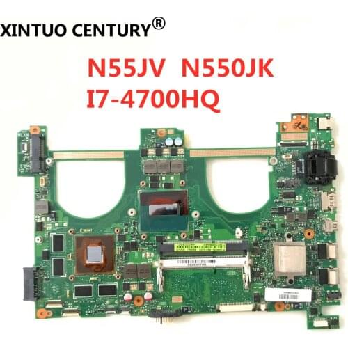 For ASUS N550JK n550JV N550JX Laptop Motherboard N550JK i7-4700HQ CPU PM GTX850M 2GB Video card memory Mainboard 100% tested ok