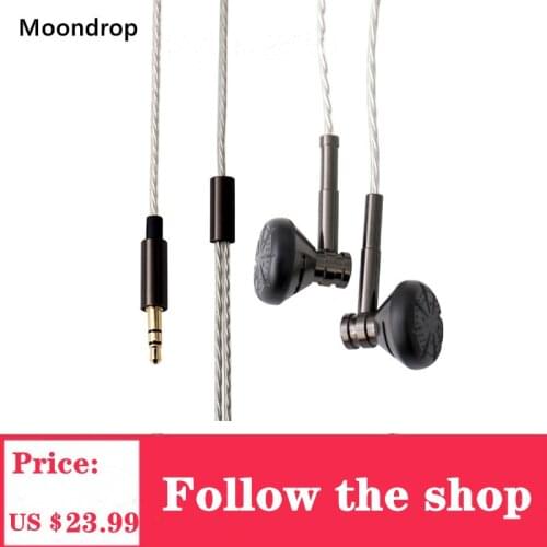 Moondrop Nameless Origina Metal Earbud HIFI Music DJ Bass Earphone Balanced Metal 13.5mm Dynamic Driver Earbud