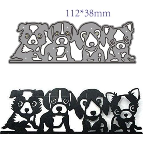 Metal Cutting Dies Cut Mold 2021 Animal Dog Decoration Scrapbook Paper Craft Knife Mould Blade Punch Stencils Christmas