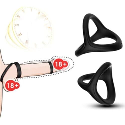 Reusable Man Silicone Penis Locked Scrotum Cock Rings Delay Ejaculation Time Lasting Erection Dick Penis Sleeve Sex Toys For Men