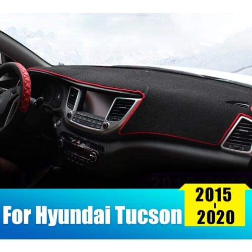 For Hyundai Tucson 2015 2016 2017 2018 2019 2020 TL Car Dashboard Cover Mat Instrument Platform Desk Carpets Accessories