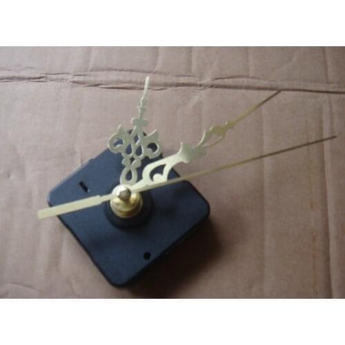 New arrival!! New color gold needles hands Quartz Clock Movement simple easy install Mute quiet Spindle Mechanism