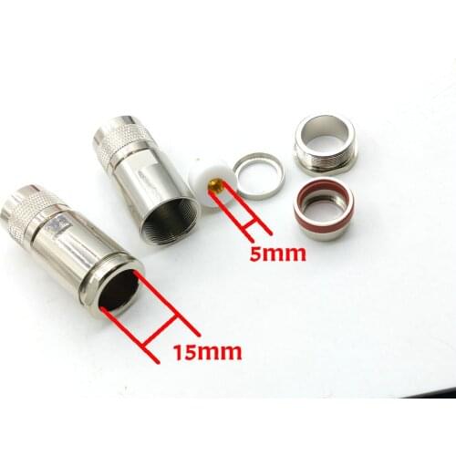 1pcs N male crimp RF connector N male clamp LMR600 12D-FB cable