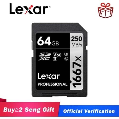 Original Lexar 128GB SD Card 1000x UHS-II U3 SDHC SDXC 32GB Memory Card 16GB 64GB Carte SD 150MB/s Class10 cartao de memoria