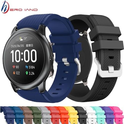 22mm Watchband Correa For Xiaomi haylou solar ls05 Strap silicone Sport bracelet for Haylou Solar LS05 wristband Accessories new