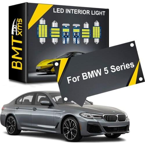 Seker Canbus Interior LED For BMW 5 Series E34 E39 E60 E61 F10 F11 Sedan Touring LED Interior Dome Map Trunk Door Light Kit
