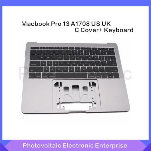 Replacement Case for Apple Macbook Pro 13 A1708 US UK C case with keyboard Sliver Year 2016 2017
