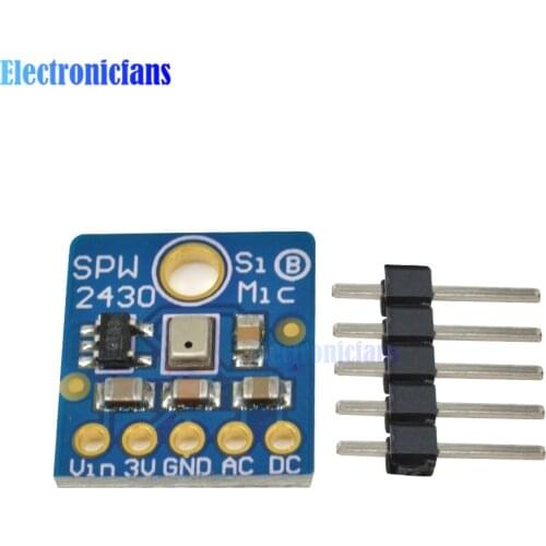 SPW2430 MEMS Microphone Sound Detection Sensor Module Mono MEMS Microphone Detect for Voice Converters Audio Recording