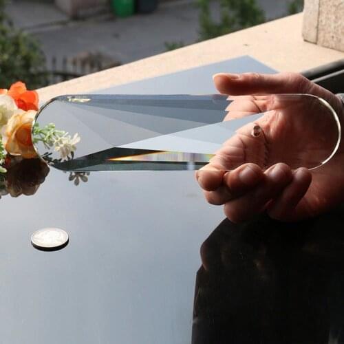 Giant 200mm 8in Suncatcher Oval Glass Crystals Cut Glass Lamp Prisms Drops Pendant Decor Chandelier Haning Ornament DIY