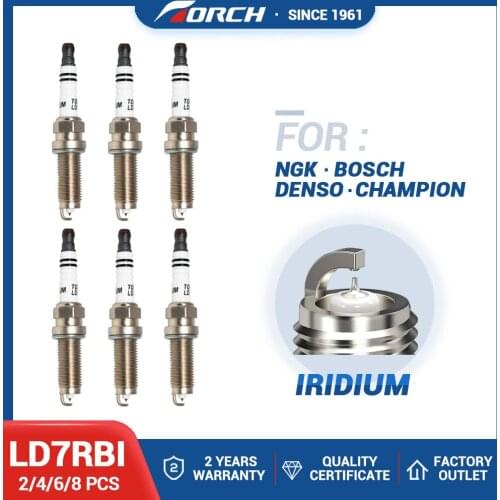 China Original TORCH LD7RBI Candles Iridium Standard Spark Plug Match for NGK DILZKAR7C11S Engines Components