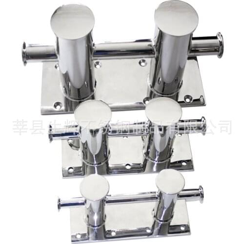 316 Stainless Steel Heavy Duty Double Cross Bollard Mooring Cleat Marine Boat Dock