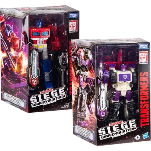 TAKARA TOMY Transformers SIEGE V Optimus Prime Three Change Apeface Boy Model Toy Collections