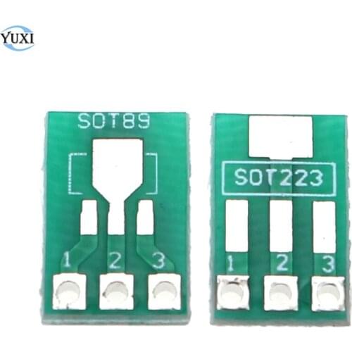 YuXi 50pcs SOT89 SOT-89 SOT-223 SOT223 to DIP PCB Transfer Board DIP Pin Board Pitch Adapter