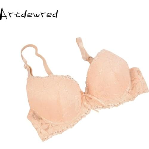 Women Bra 32-38B-C Lace Push Up Bra Women Embroidery Plus Size Sexy Bra Black White Beige Underwear