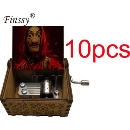 10pcs MIX WHOESALE la casa de papel bella ciao music theme Kids Music Box Handy Musical box Birthday Gift Toys large stock