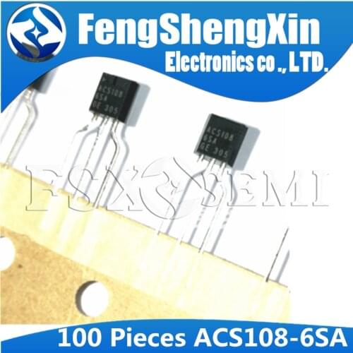 100pcs/lot ACS108-6SA ACS1086S TO-92 Transient voltage protected AC Switch