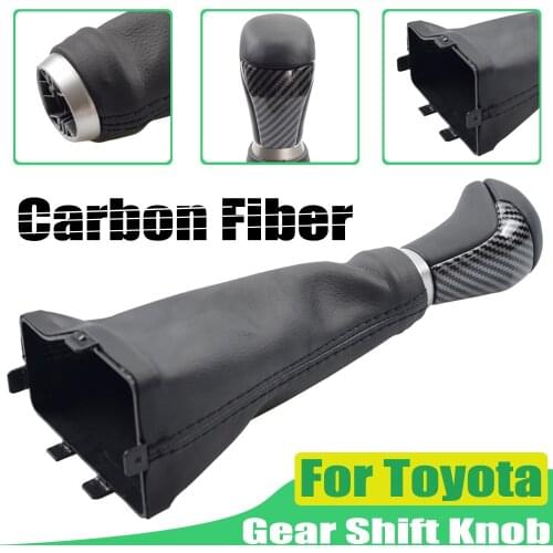 3 Color Gear Shift Knob Stick HandBall For Toyota Highlander 2015-2019 for Land Cruiser Prado 2018-2019 Gaiter Boot Cover Case