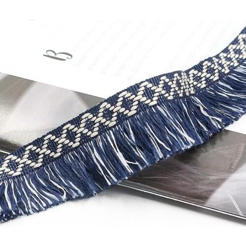 5M 3cm Polyester Material Ethnic Tassel Lace For Curtain Ribbon DIY Home Pillow Accessories Decoration