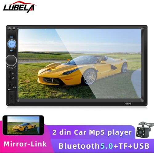 7010b 2 DIN car radio bluetooth multimedia mp3 mp5 player with screen 7-inch HD AutoradioFM stereo receiver audio TF USB camera