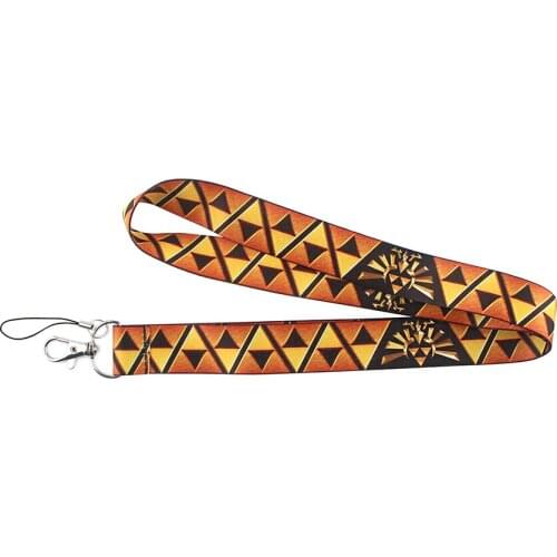 Ransitute R1292 Cartoon Painting Triangle Key Chain Lanyard Neck Strap For Phone Keys ID Card Creative Lanyards