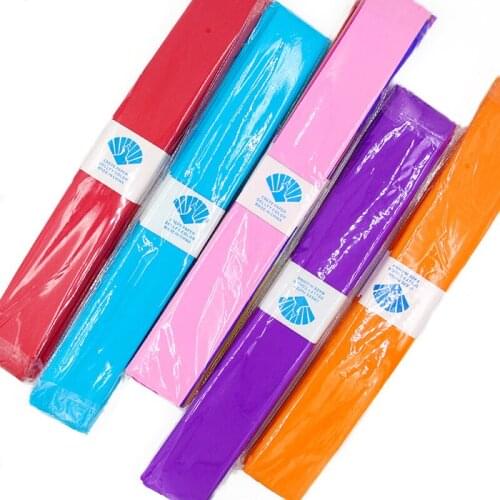 100pcs Mix Color Scrapbook Tissue Crepe DIY Flower Wrapping 52*80 Cm Handmade Material Origami Craft Paper Papier