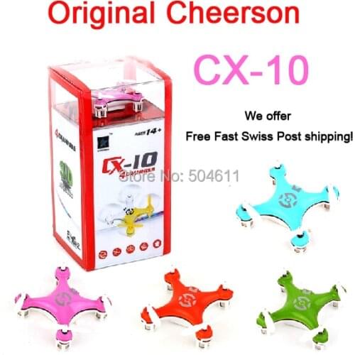Cheerson CX-10 CX10 4CH 2.4GHz 6 Axis Gyro LED Rechargeable Mini Nano RC UFO Quadcopter RTF