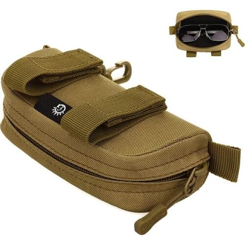 Stuche for sunglasses outdoor hunting military Molle case storage box for glasses nylon 1000D backpack