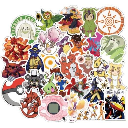 50 Pcs Digital monster Stickers Decal For Luggage Snowboard Car Fridge Car- Styling Laptop Stickers 2020