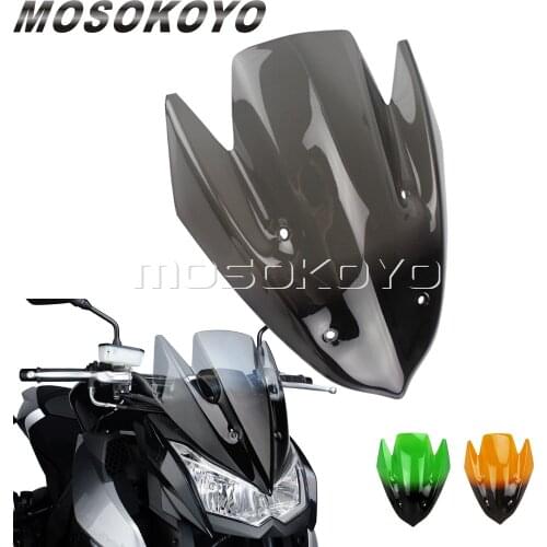 Motorcycle Windshield Bolt-On Wind Deflector Screen For Kawasaki Z 1000 Z1000 2010-2012 2013