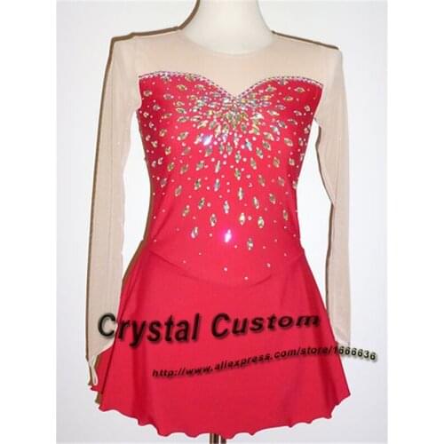 Girls Figure Skating Dress New Brand Vogue Figure Skating Competition Dress Kids DR3243